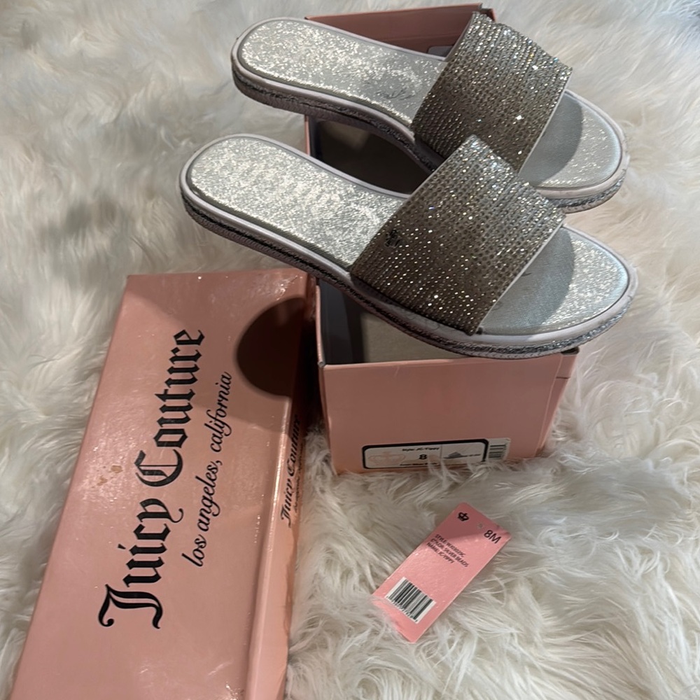 Juicy Couture Silver Glam Sandals